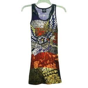 Deadly Sins Y2K Pride Embellished Cotton Tank Top Women’s Size S M